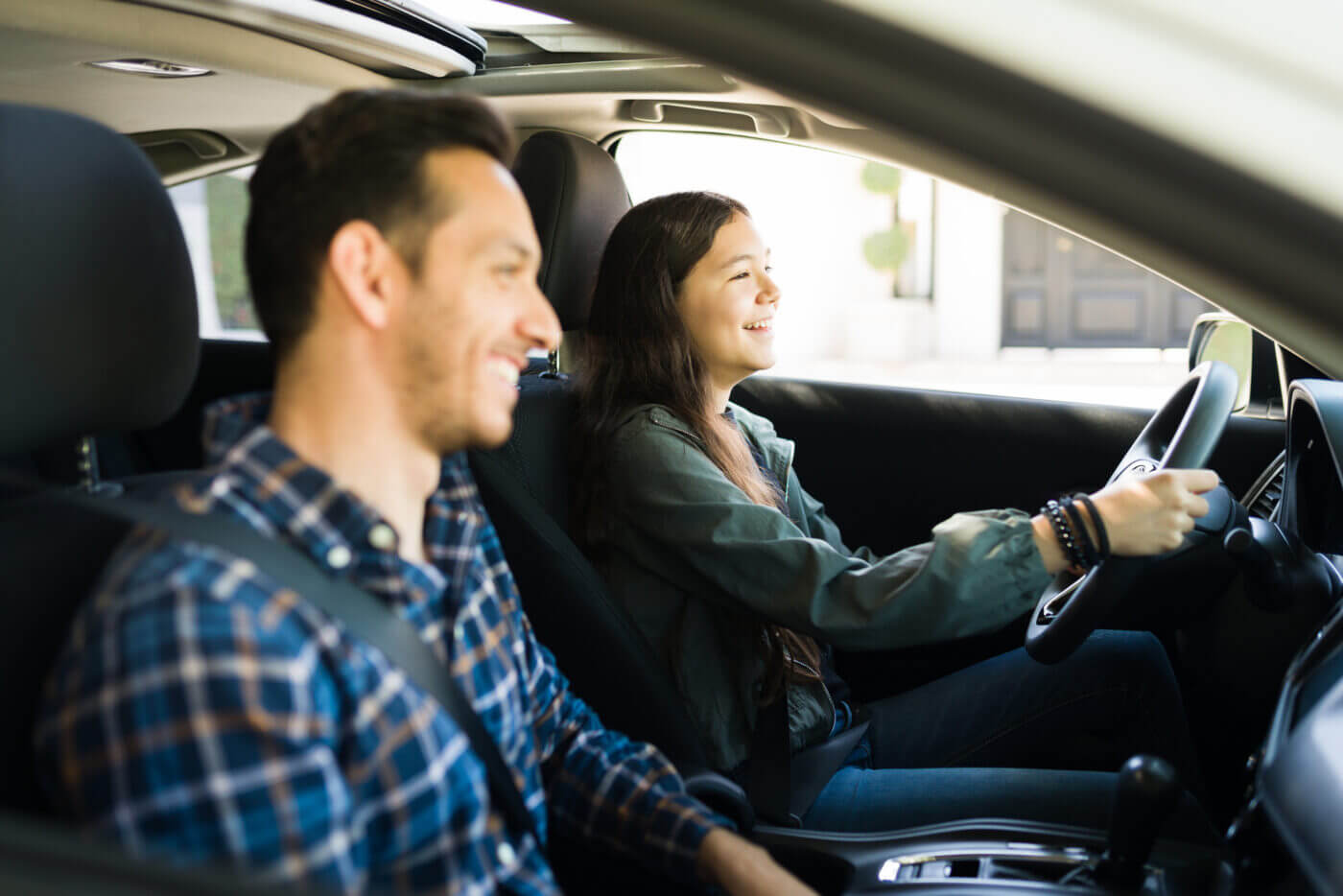 couples drive a car ride in uae